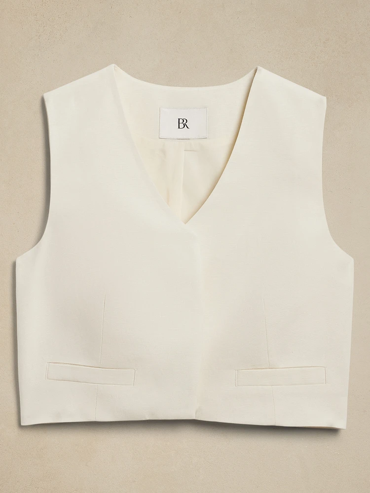 TENCEL™-Linen Cropped Vest