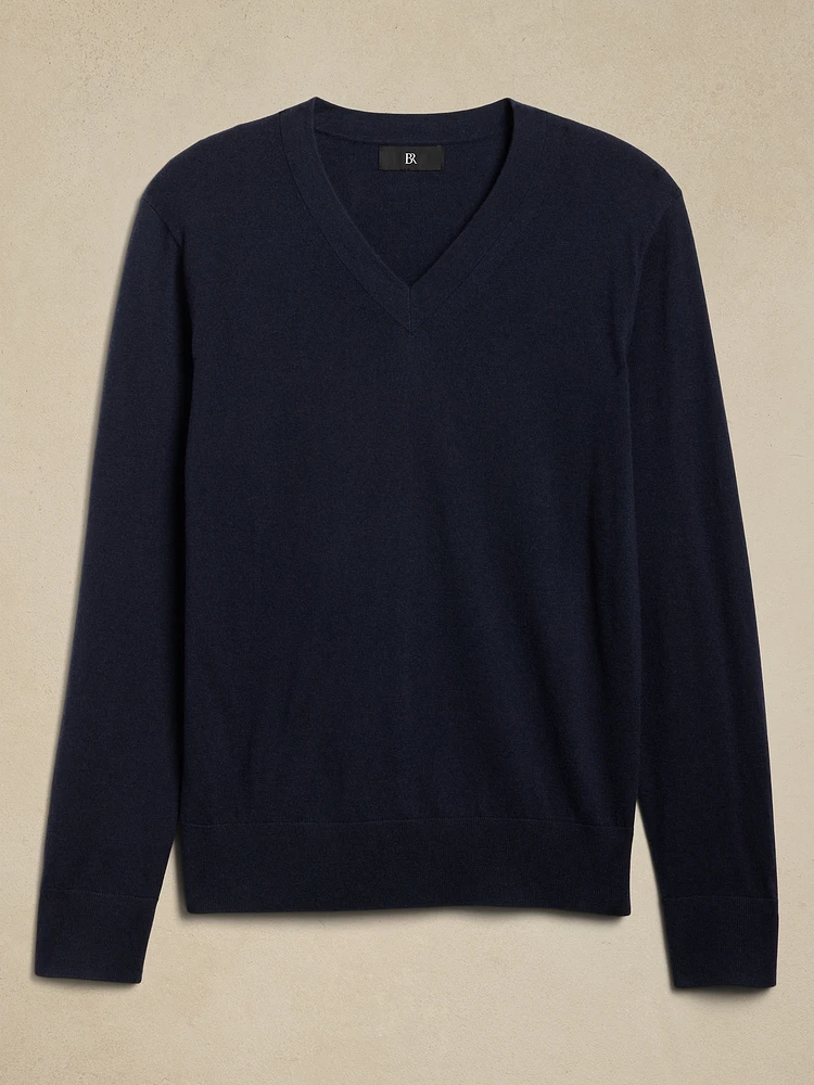 Stokke Cashmere-Silk V-Neck Sweater