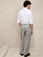 European Linen Tailored Cargo Pant