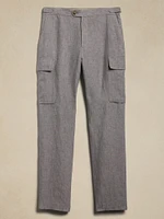 European Linen Tailored Cargo Pant