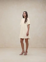 Stripe Viscose-Linen Mini Dress