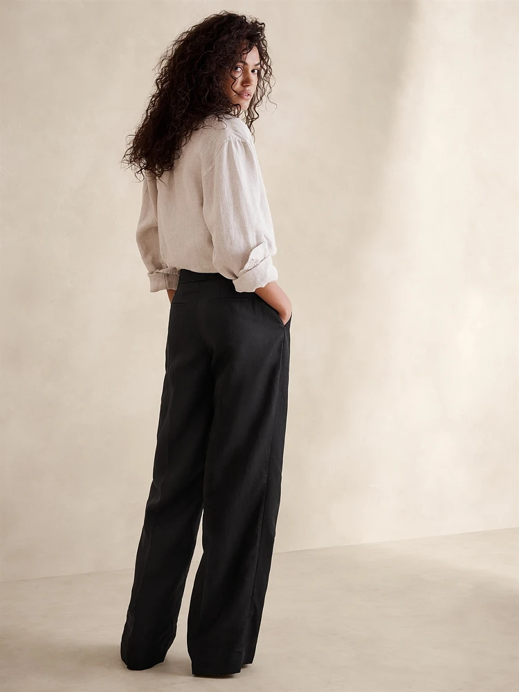 TENCEL™-Linen Wide-Leg Pant