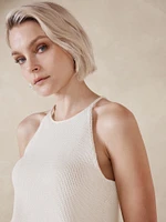 Cotton-Silk Sweater Tank