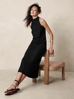 Draped Jersey Maxi Dress