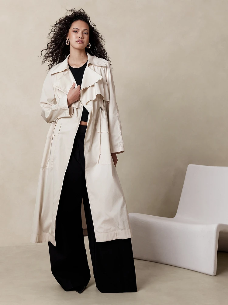 Poplin Trench Coat