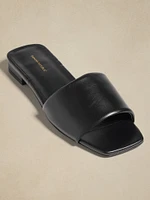 Lucca Leather Slide Sandal