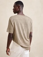 Linen Henley T-Shirt