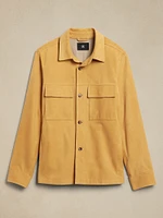 Nubuck Leather Shirt Jacket