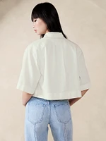 Hemp-Cotton Cropped Shirt