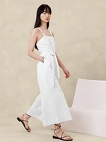 Cotton Wide-Leg Jumpsuit