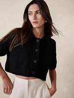 Cotton Cropped Resort Sweater