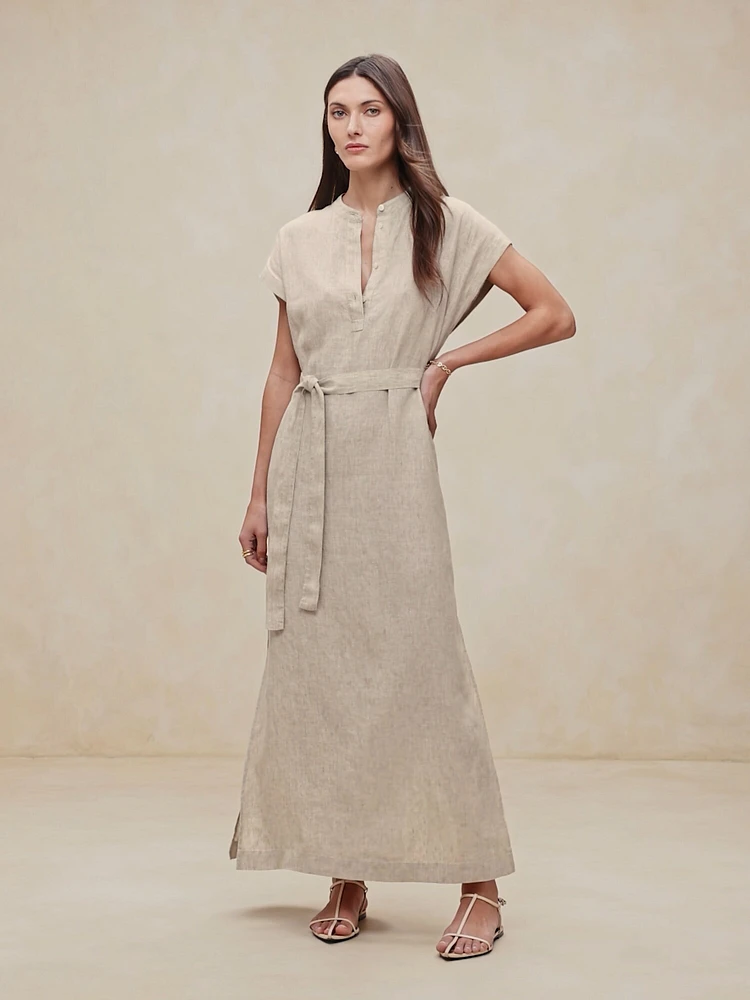 Linen Kaftan Dress