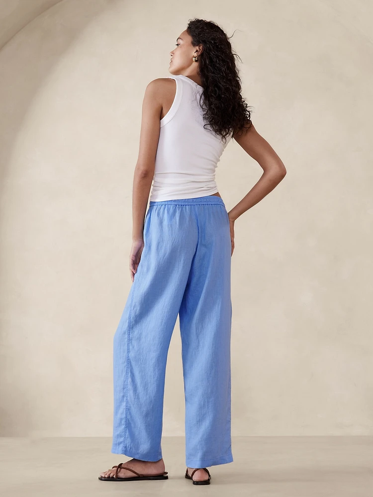 Linen Pull-On Pant