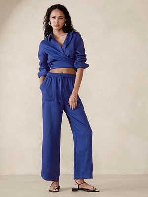 Linen Pull-On Pant