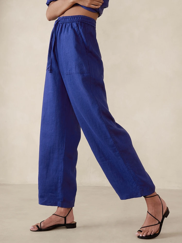 Linen Pull-On Pant