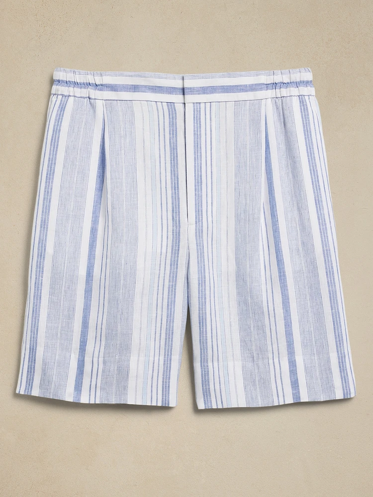 Linen Pull-On Short