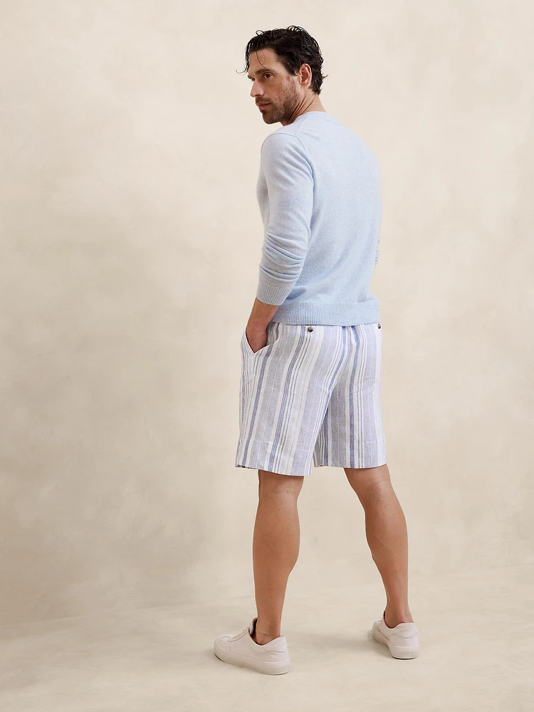 Linen Pull-On Short