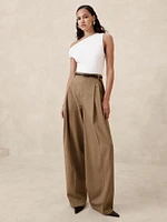 Wide-Leg Italian Wool Pant