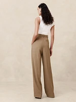 Wide-Leg Italian Wool Pant