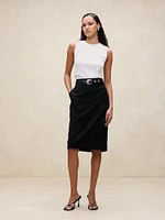 Siena Wool Pencil Skirt