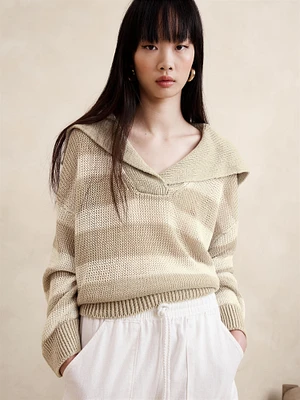 European Linen Sailor Sweater