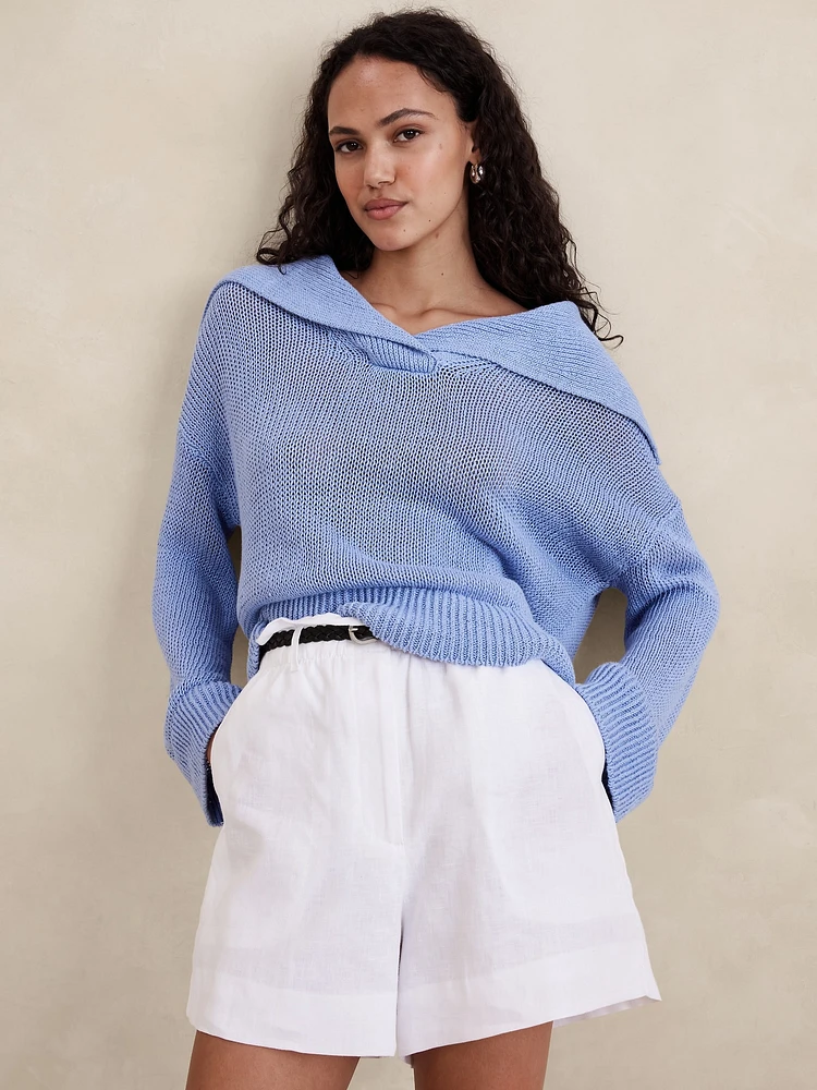 European Linen Sailor Sweater