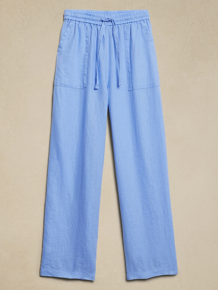 Linen Pull-On Pant