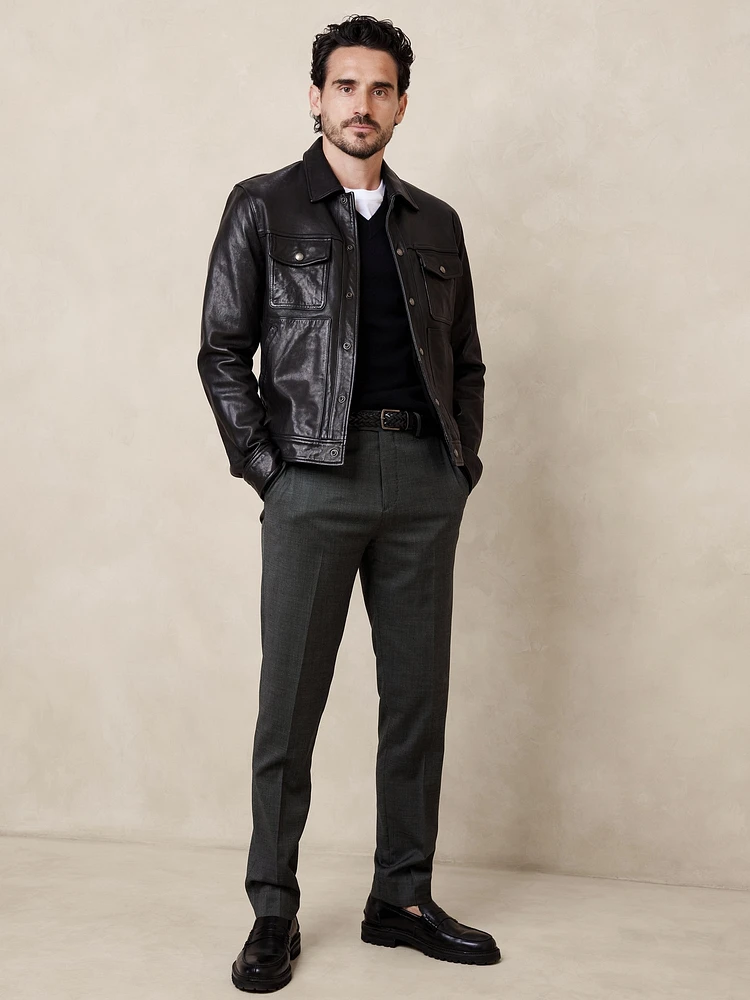 Signature Italian Nailhead Suit Pant