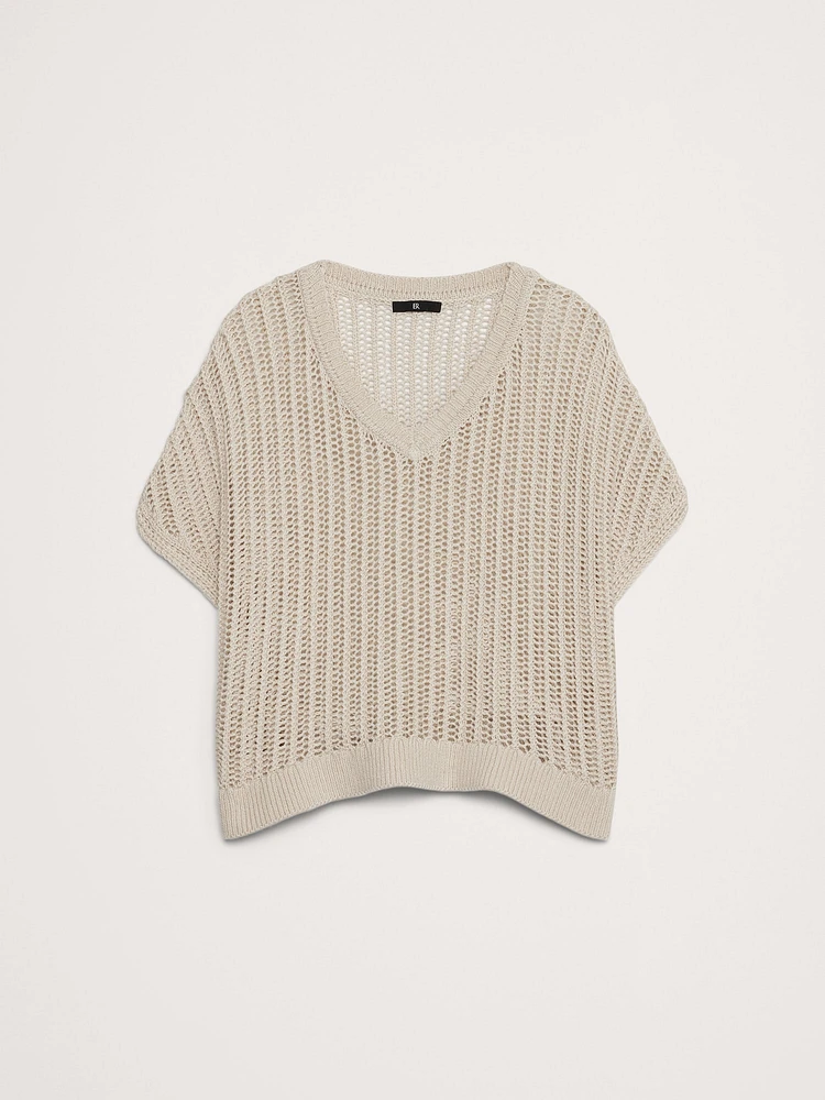 Oversized Cotton Dolman Sweater Top