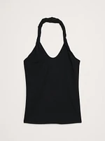 Cotton-Tencel™ Twisted Halter Top