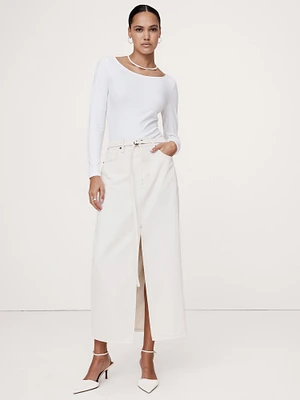 Refined Scoop-Neck Bodysuit