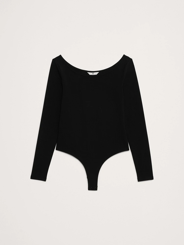 Refined Scoop-Neck Bodysuit