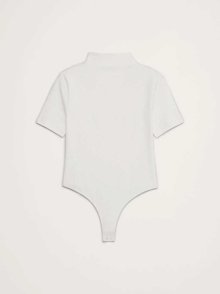 Refined Mock-Neck Bodysuit