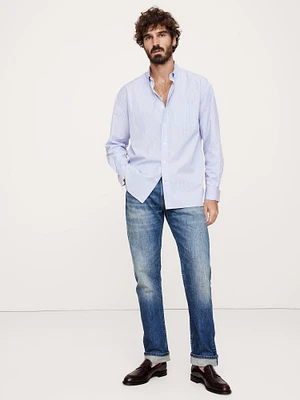 Oversized Washed Cotton Poplin Shirt