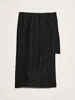 Satin Stripe Skirt