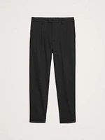 Pleated Cropped Italian-Stretch Chino