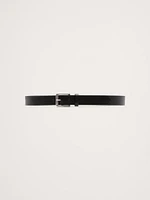 Leather Belt with Beveled Edges