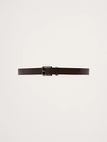 Leather Belt with Beveled Edges