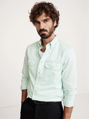 Cotton-Linen Utility Shirt