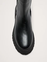 Italian Leather Tall Chelsea Boot