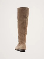 Italian Suede Knee-High Boot