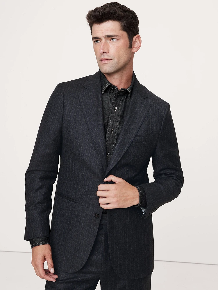 Signature Italian Wool Flannel Suit Jacket