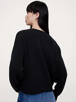 Caro Cropped Lightweight Cashmere Sweater