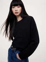 Caro Cropped Lightweight Cashmere Sweater