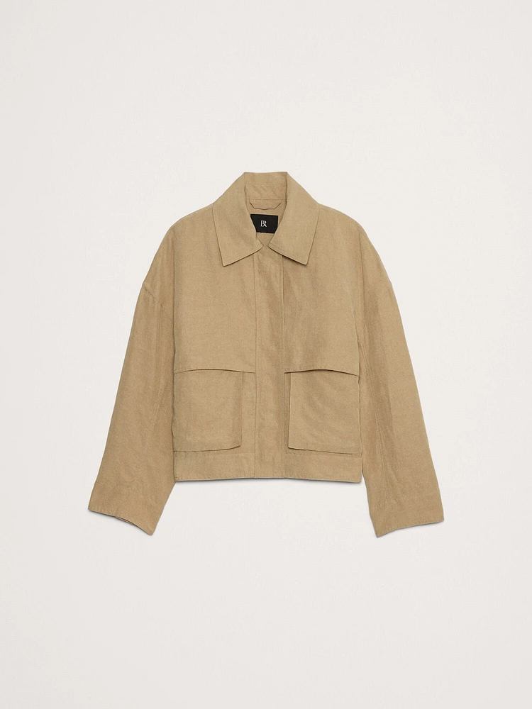 TENCEL™-Linen Shirt Jacket