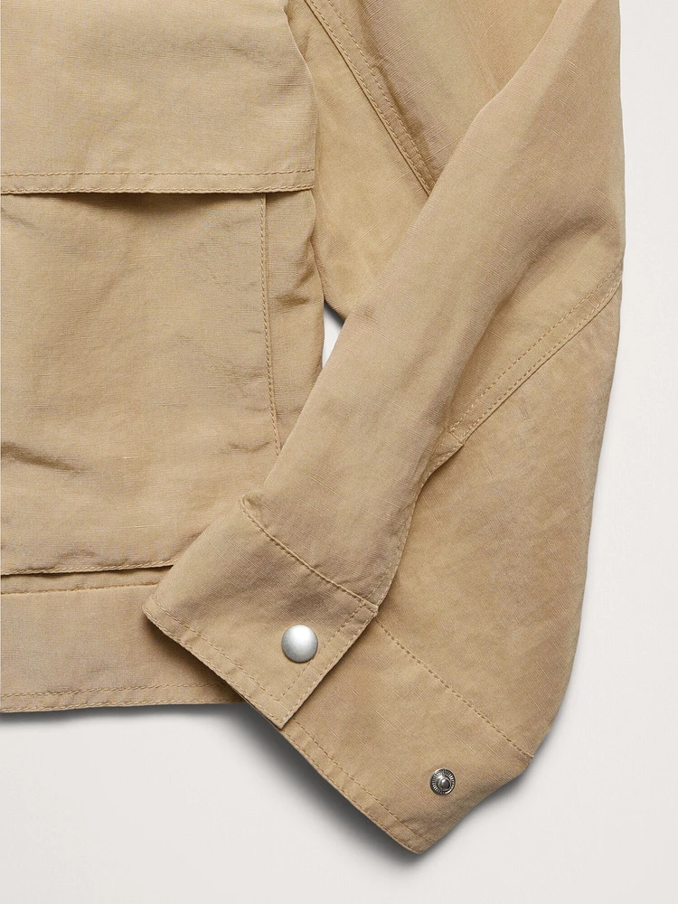 TENCEL™-Linen Shirt Jacket