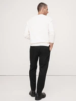 Pleated Cropped Italian-Stretch Chino