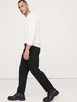 Pleated Cropped Italian-Stretch Chino