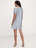 Aurelia Satin Trapeze Mini Dress