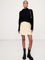 Cotton Canvas Utility Mini Skirt